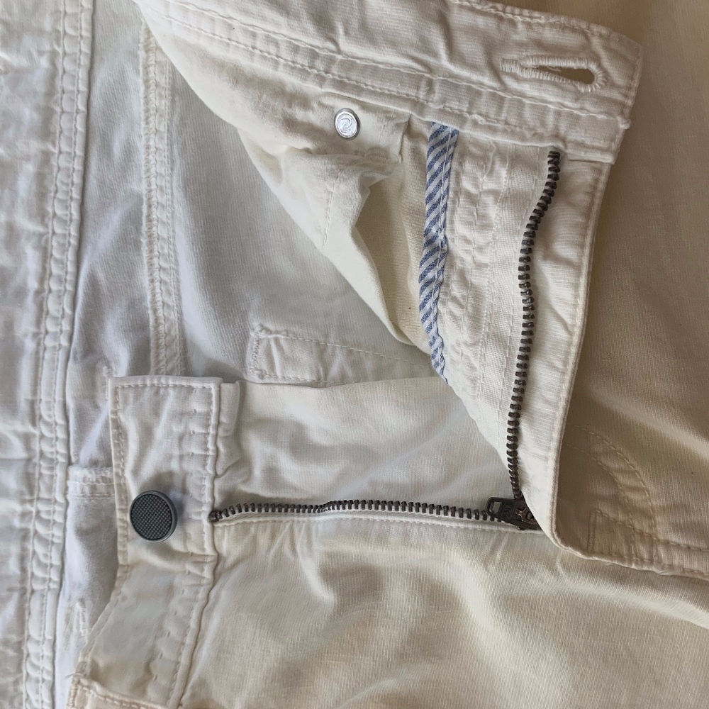 Mens Oliver Ridley Cream Charlie Prima Pants 32